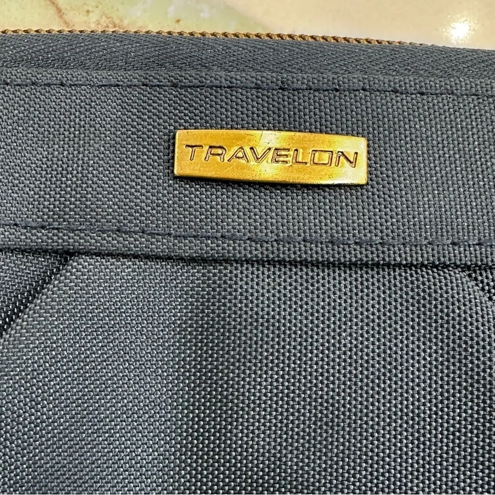 Travelon Anti-Theft RFID Blocking Wristlet Wallet - Navy Blue & Teal